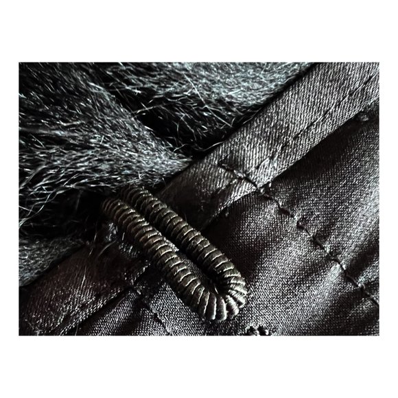 REVILLON Paris Black Fox Fur Cropped Bolero Jacket | Size 38 - Picture 4 of 5